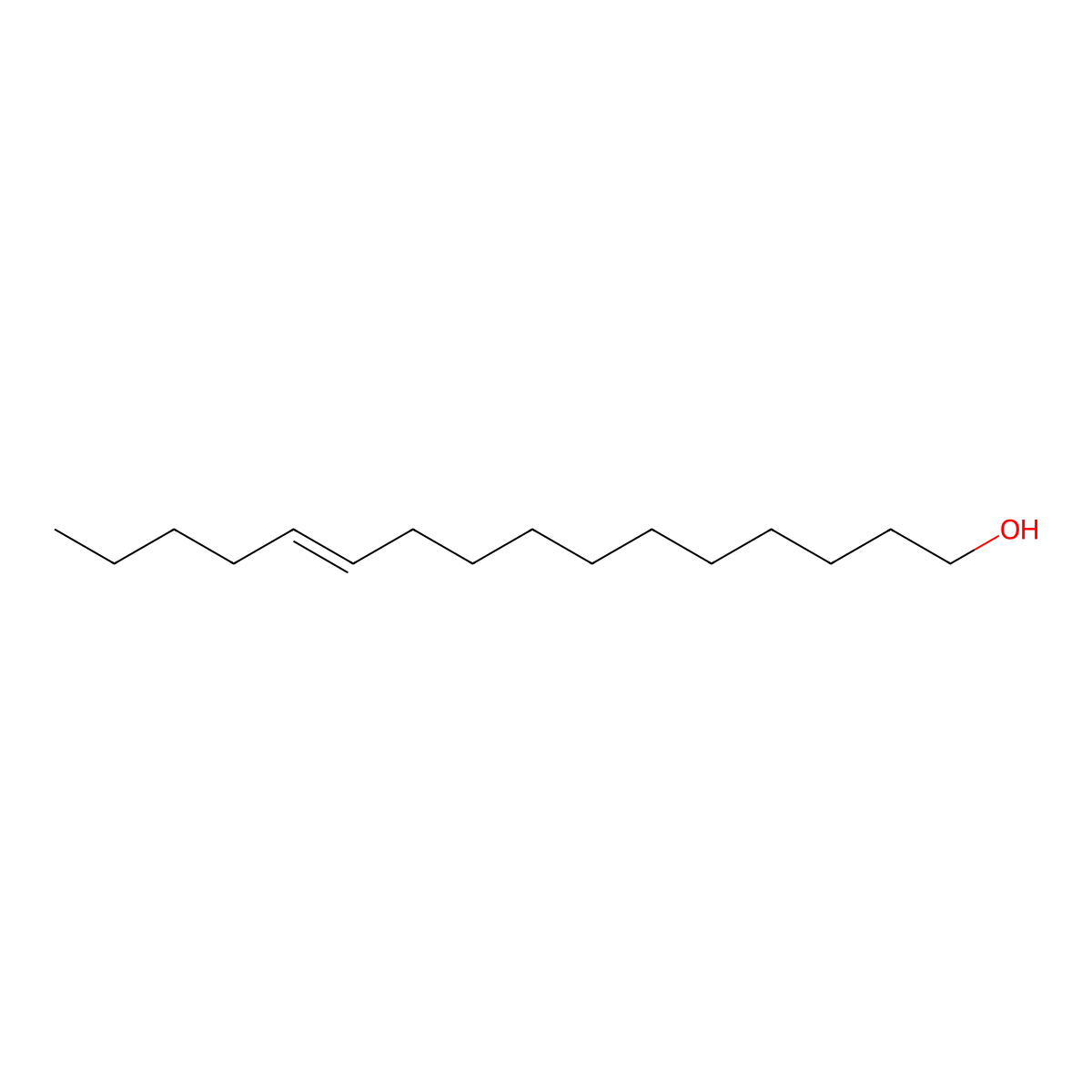 (E)-11-Hexadecen-1-ol molecular structure, CAS 61301-56-2