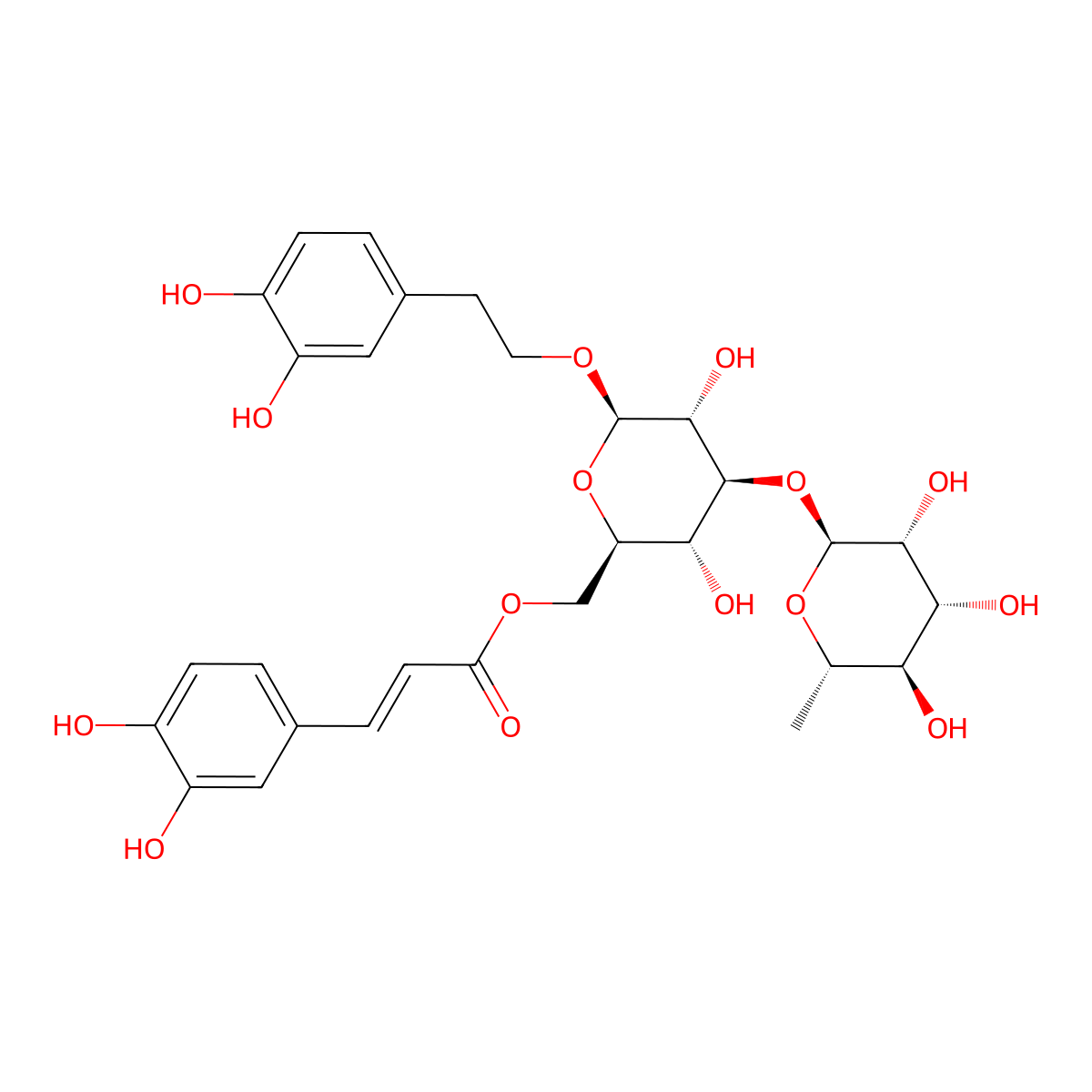 Isoacteoside molecular structure, CAS 61303-13-7