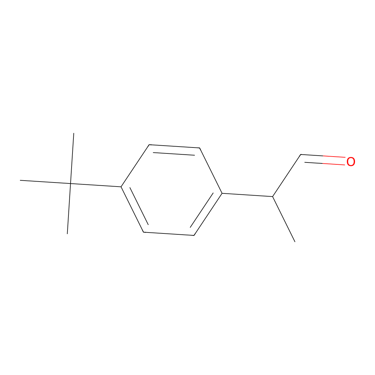 2-(4-tert-Butylphenyl)propanal molecular structure, CAS 61307-73-1