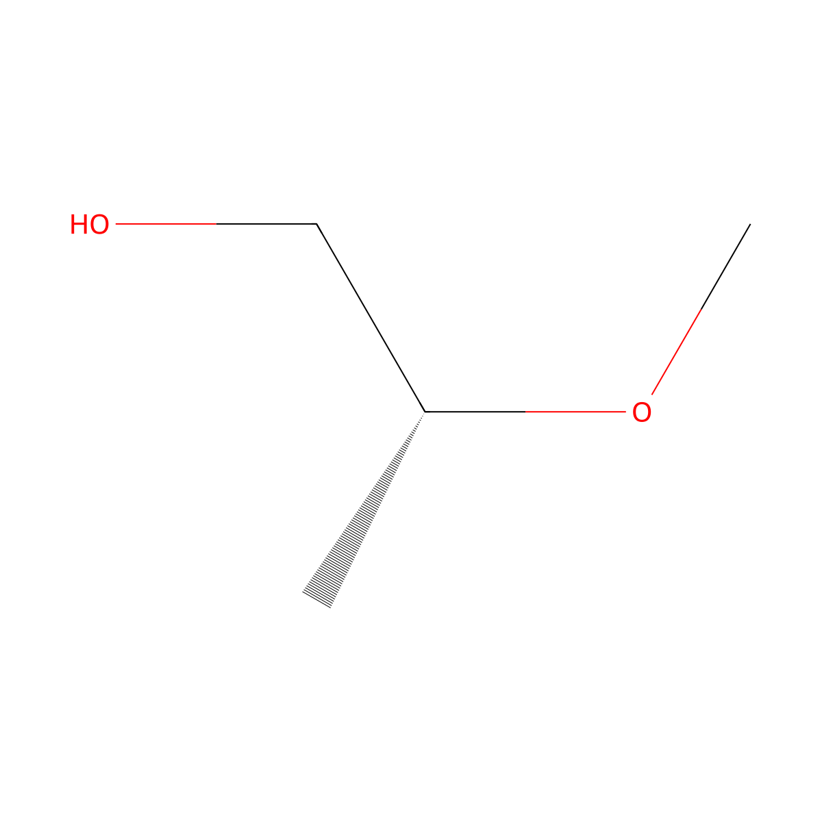 2-Methoxy-1-propanol, (2R)- molecular structure, CAS 6131-59-5