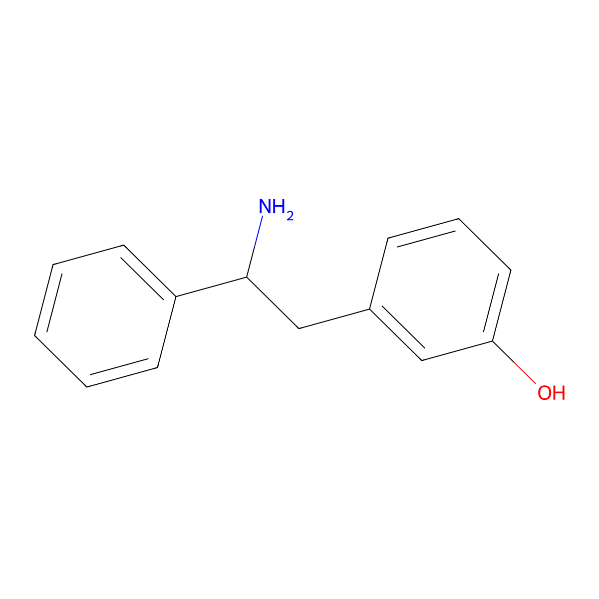 3-(2-Amino-2-phenylethyl)phenol molecular structure, CAS 61311-57-7