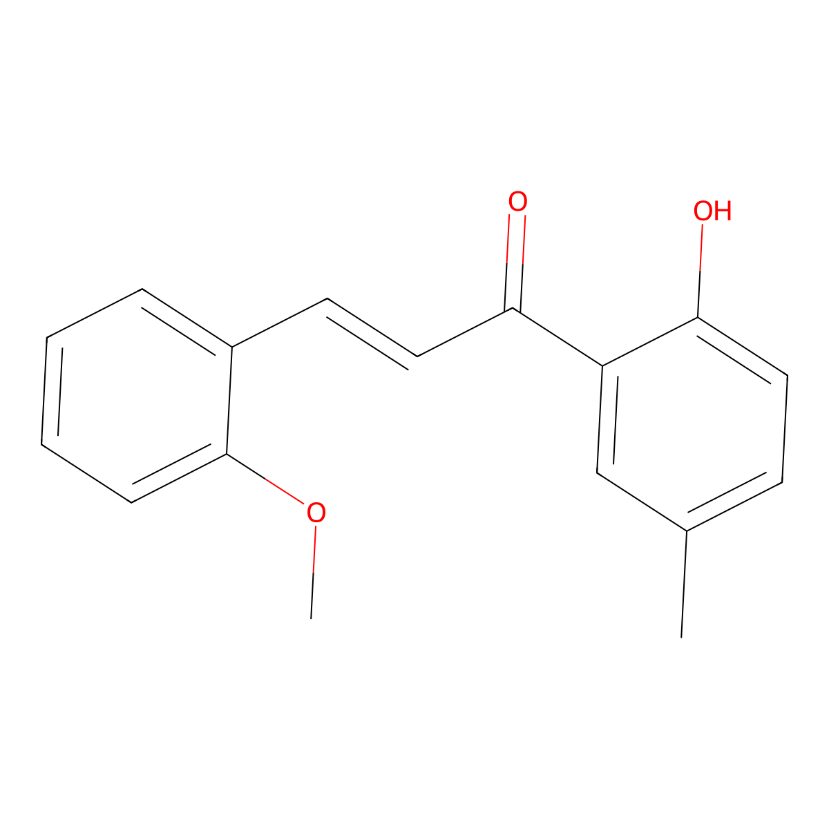 2'-Hydroxy-5'-methyl-2-methoxychalcone molecular structure, CAS 61313-39-1