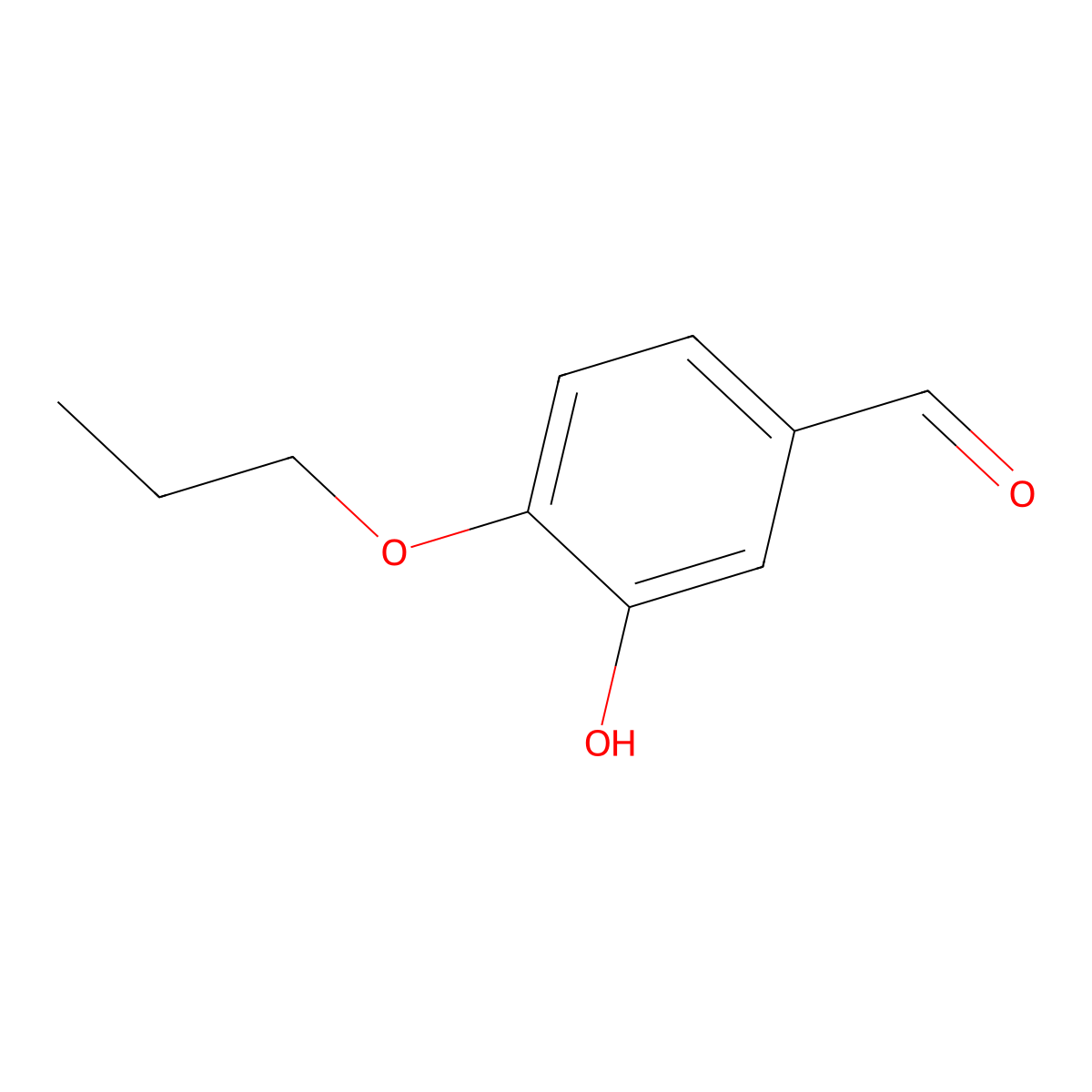 3-Hydroxy-4-propoxybenzaldehyde molecular structure, CAS 61315-87-5