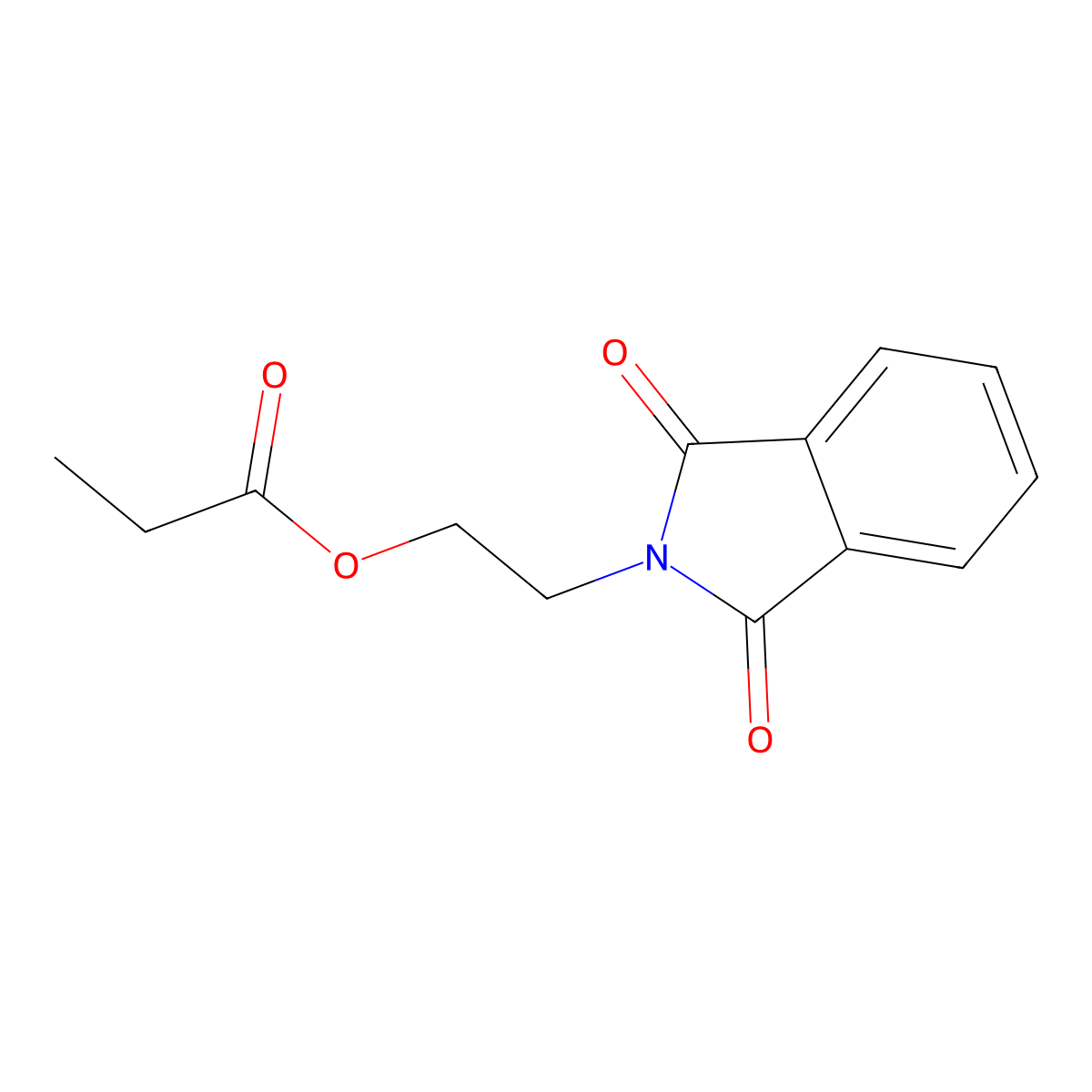 2-Phthalimidoethyl propionate molecular structure, CAS 61318-34-1