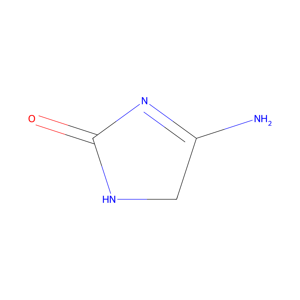 4-amino-2,5-dihydro-1H-imidazol-2-one molecular structure, CAS 61318-63-6