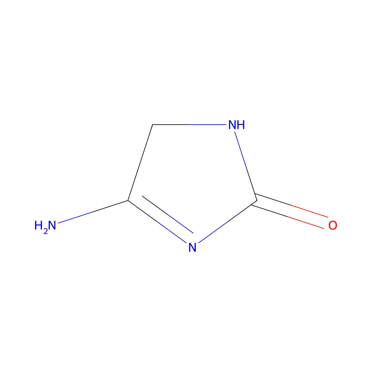 4-amino-2,5-dihydro-1H-imidazol-2-one molecular structure, CAS 61318-63-6