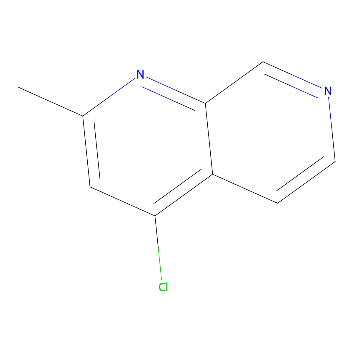 4-Chloro-2-methyl-1,7-naphthyridine molecular structure, CAS 61319-98-0