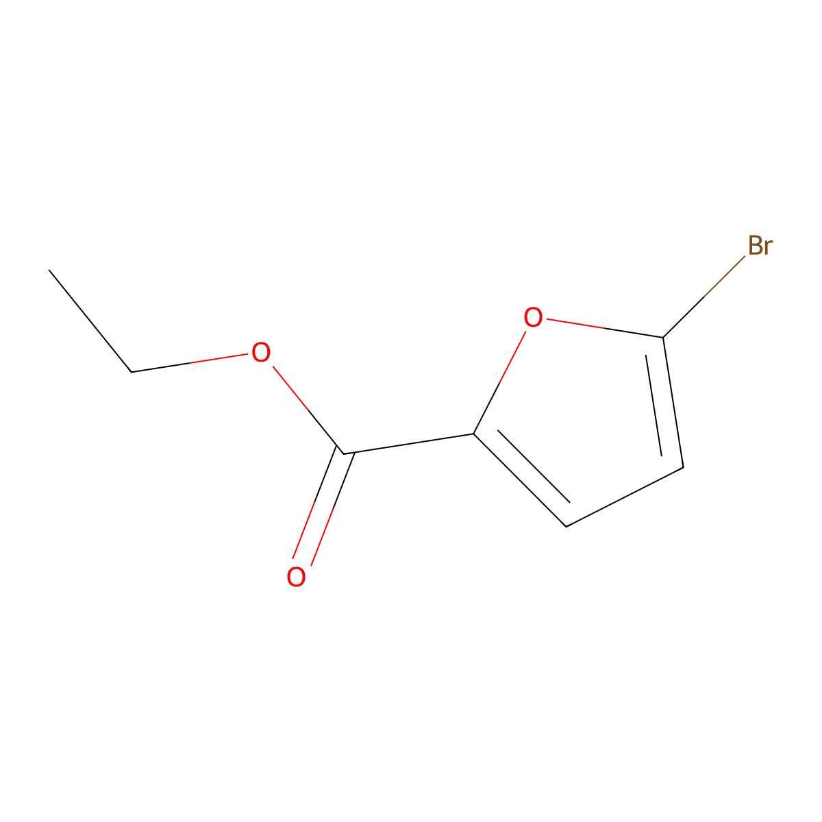 Ethyl 5-bromofuran-2-carboxylate molecular structure, CAS 6132-37-2
