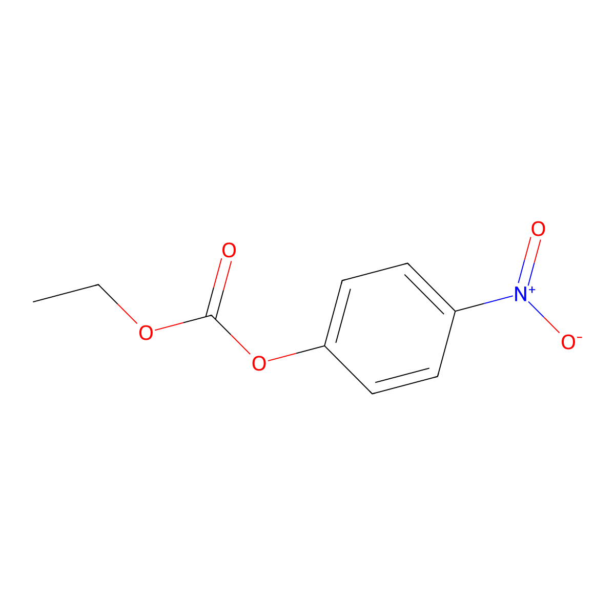 Ethyl 4-nitrophenyl carbonate molecular structure, CAS 6132-45-2
