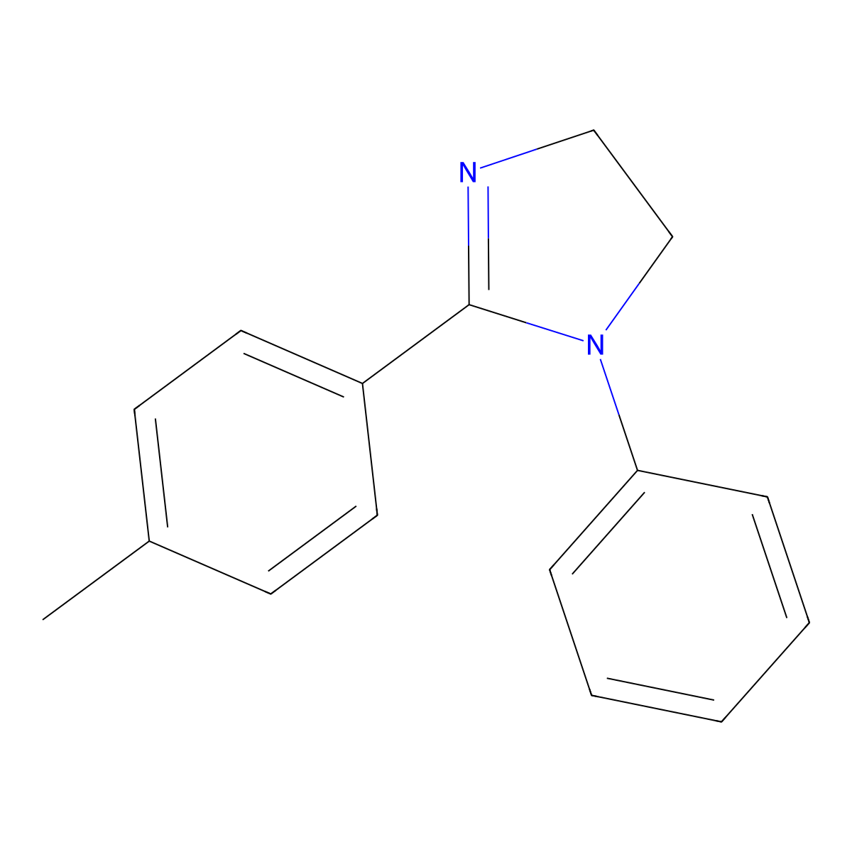2-(4-Methylphenyl)-1-phenyl-4,5-dihydro-1H-imidazole molecular structure, CAS 61320-58-9