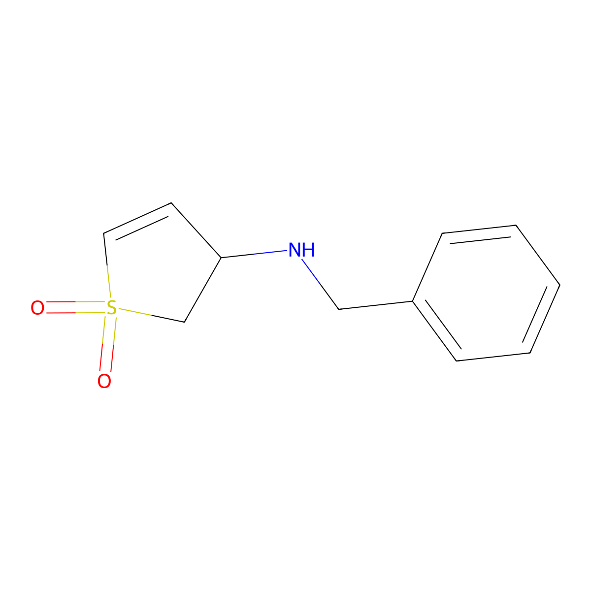 3-(Benzylamino)-2,3-dihydrothiophene 1,1-dioxide molecular structure, CAS 61322-63-2