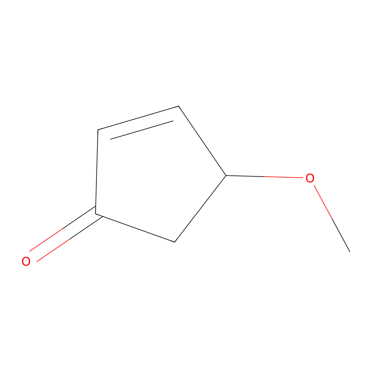 2-Cyclopenten-1-one, 4-methoxy- molecular structure, CAS 61322-97-2
