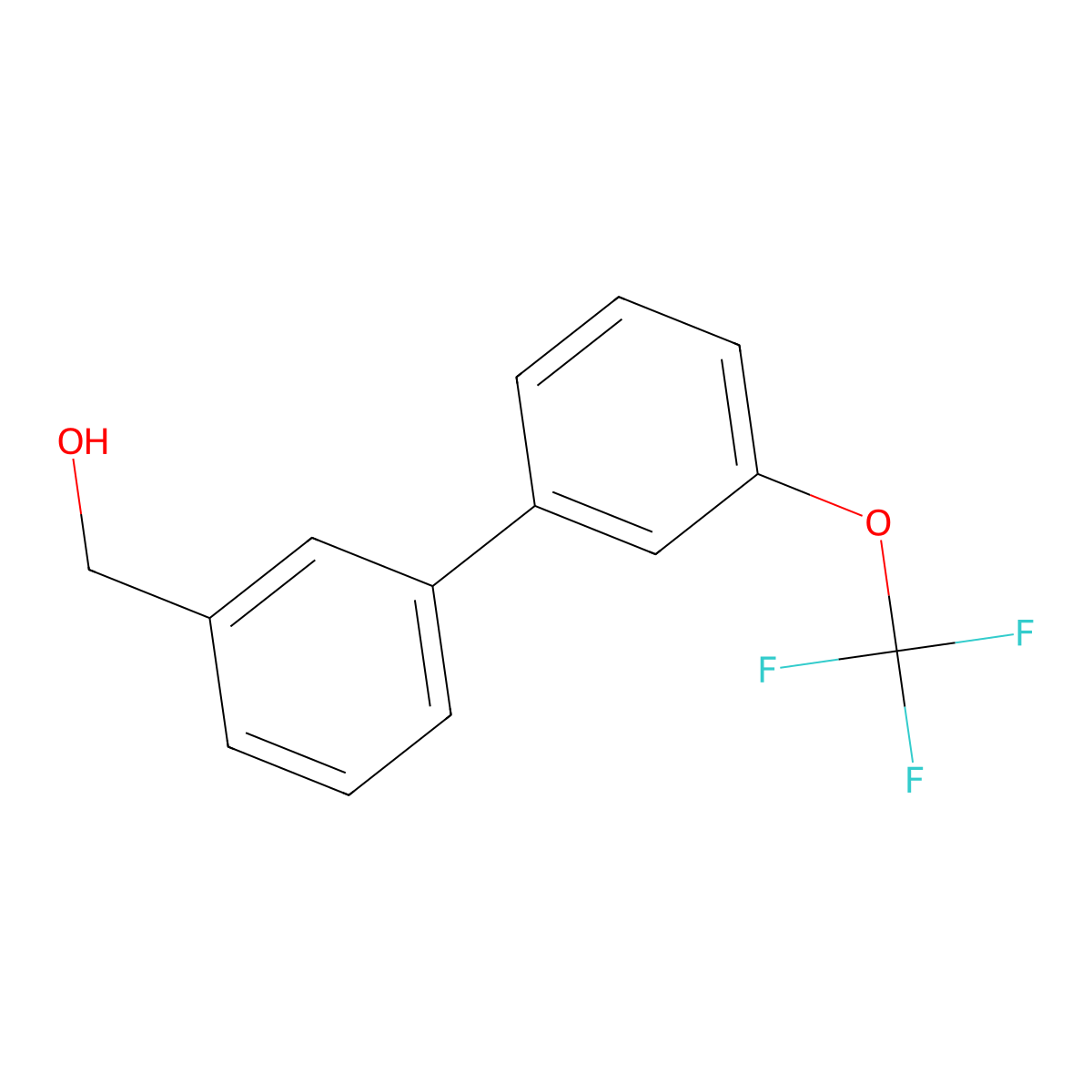 (3'-Trifluoromethoxy-biphenyl-3-yl)-methanol molecular structure, CAS 613239-71-7