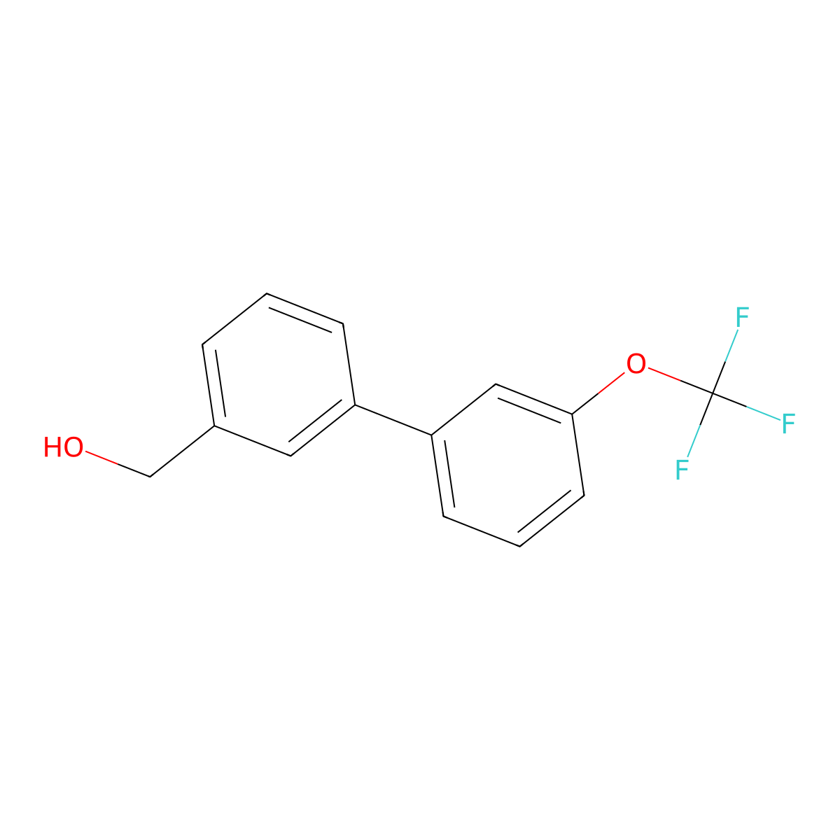 (3'-Trifluoromethoxy-biphenyl-3-yl)-methanol molecular structure, CAS 613239-71-7