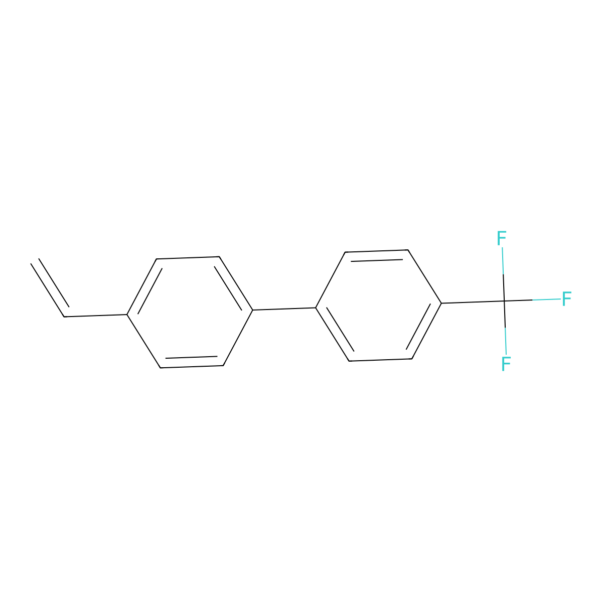 4-Trifluoromethyl-4'-vinyl-biphenyl molecular structure, CAS 613239-87-5