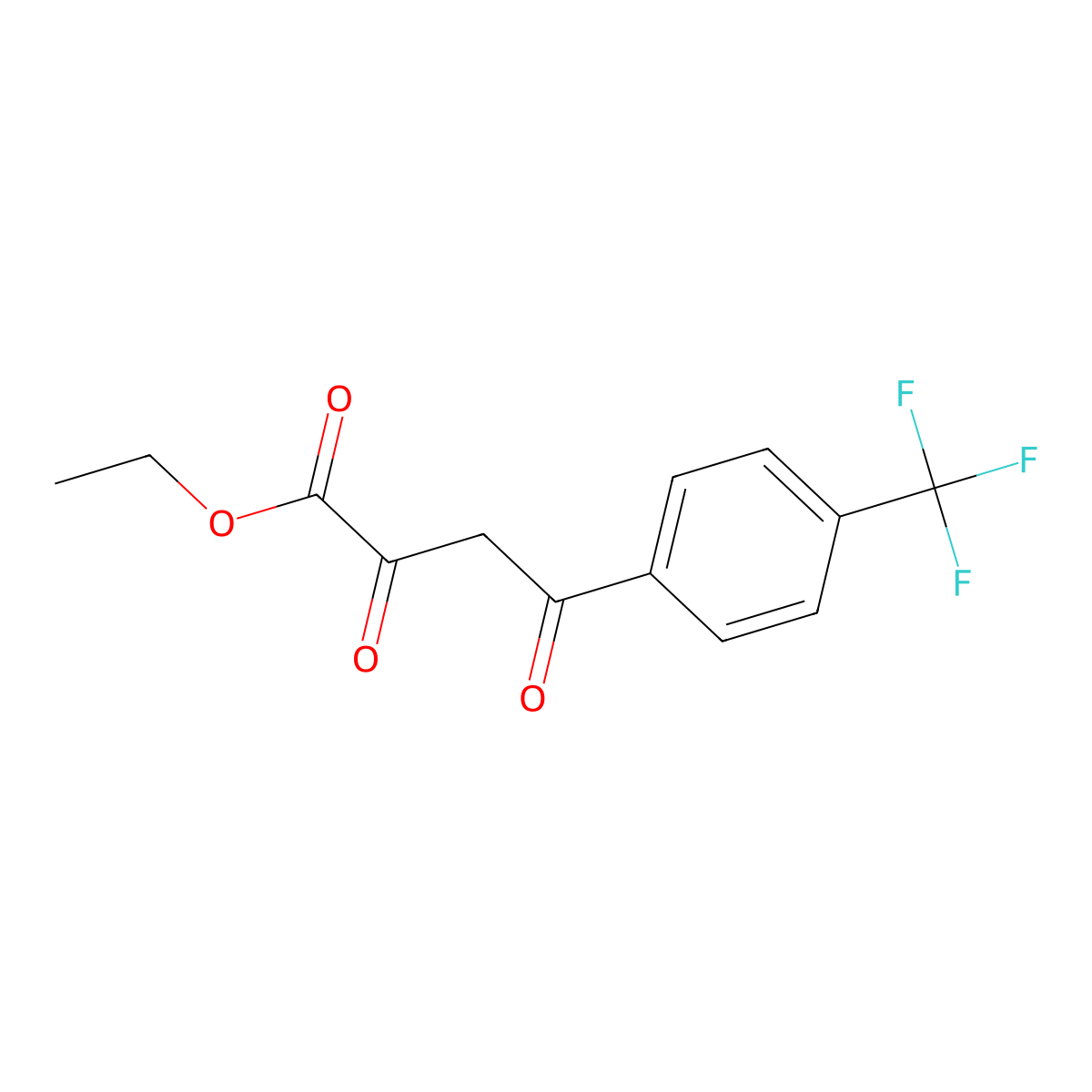 Ethyl 2,4-dioxo-4-[4-(trifluoromethyl)phenyl]butanoate molecular structure, CAS 613240-19-0