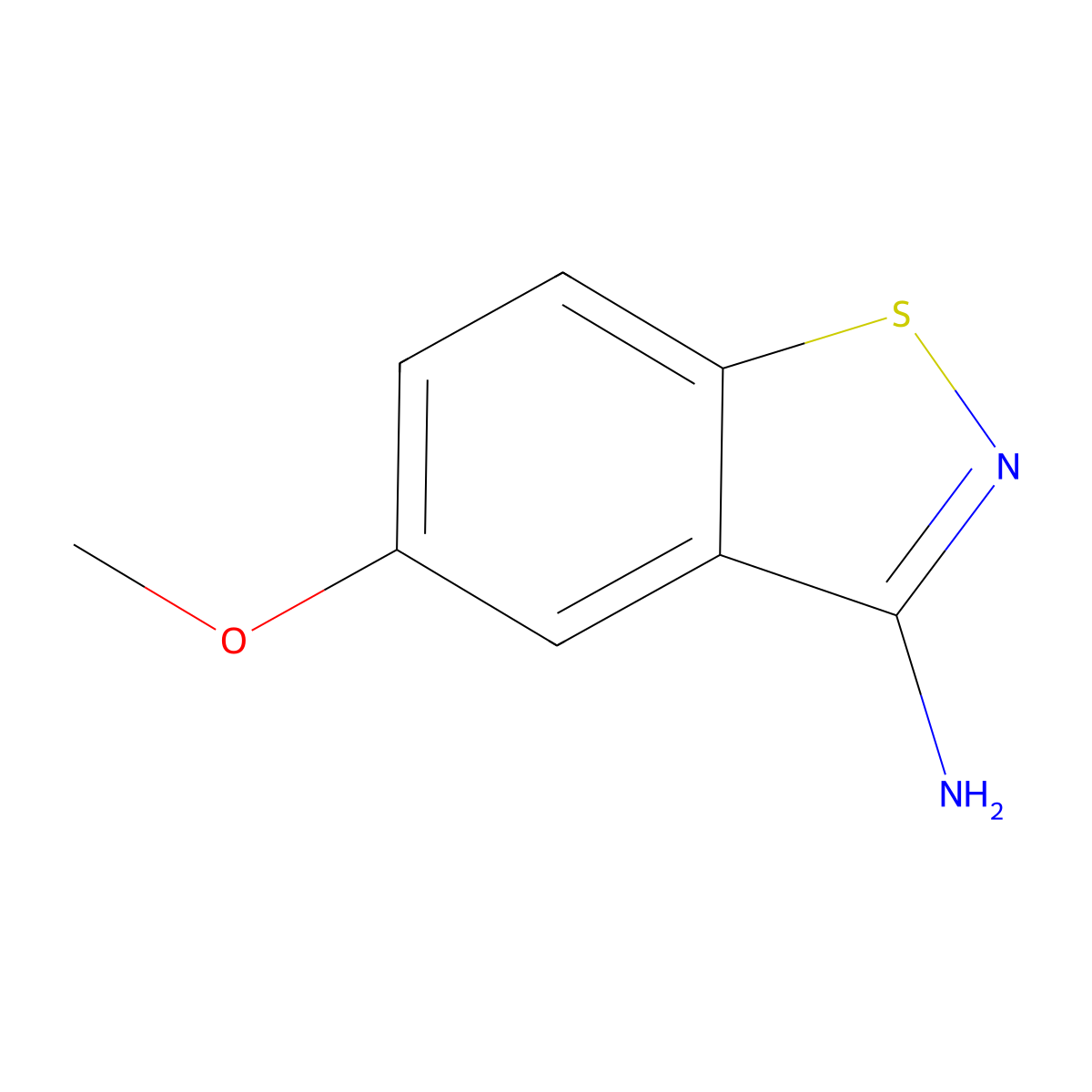 5-Methoxybenzo[d]isothiazol-3-amine molecular structure, CAS 613262-21-8
