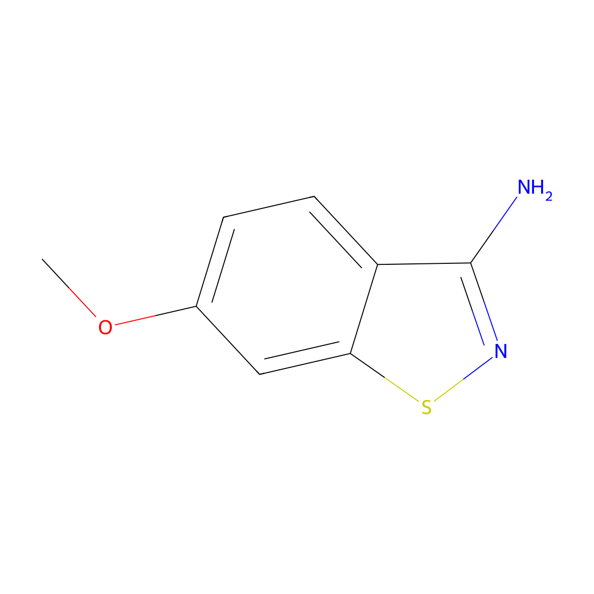 6-Methoxybenzo[d]isothiazol-3-amine molecular structure, CAS 613262-25-2