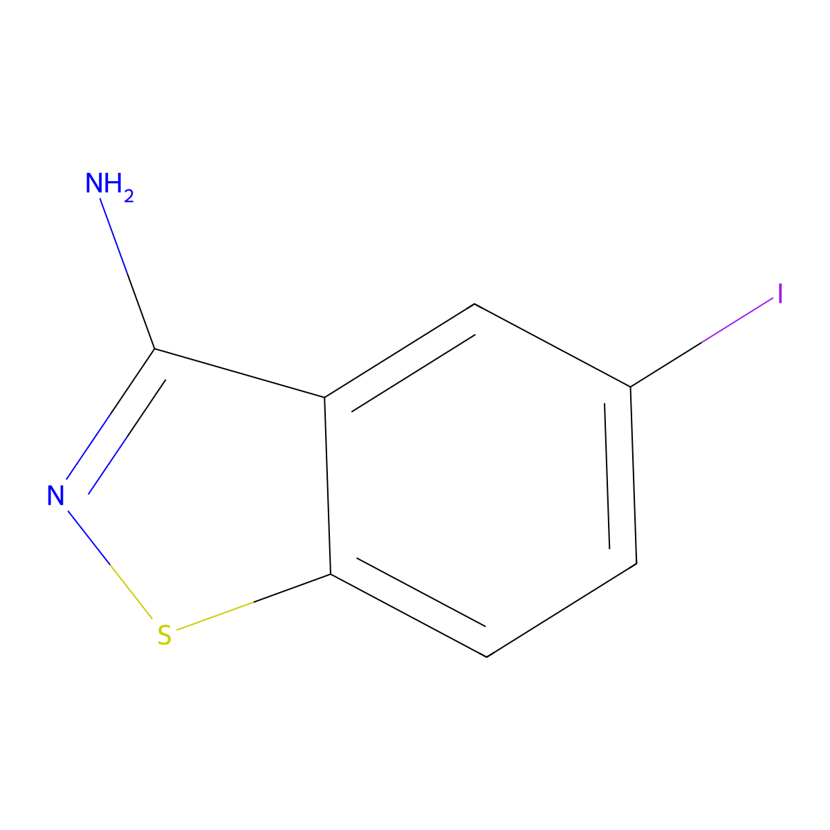5-Iodobenzo[d]isothiazol-3-amine molecular structure, CAS 613262-34-3