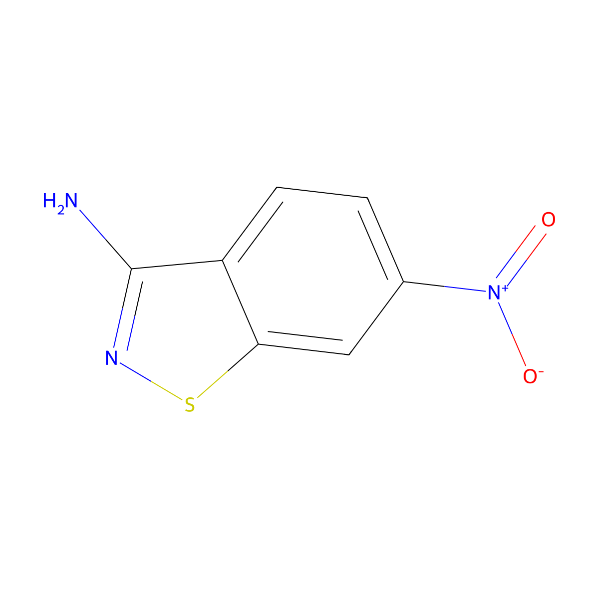 6-Nitrobenzo[d]isothiazol-3-amine molecular structure, CAS 613262-77-4