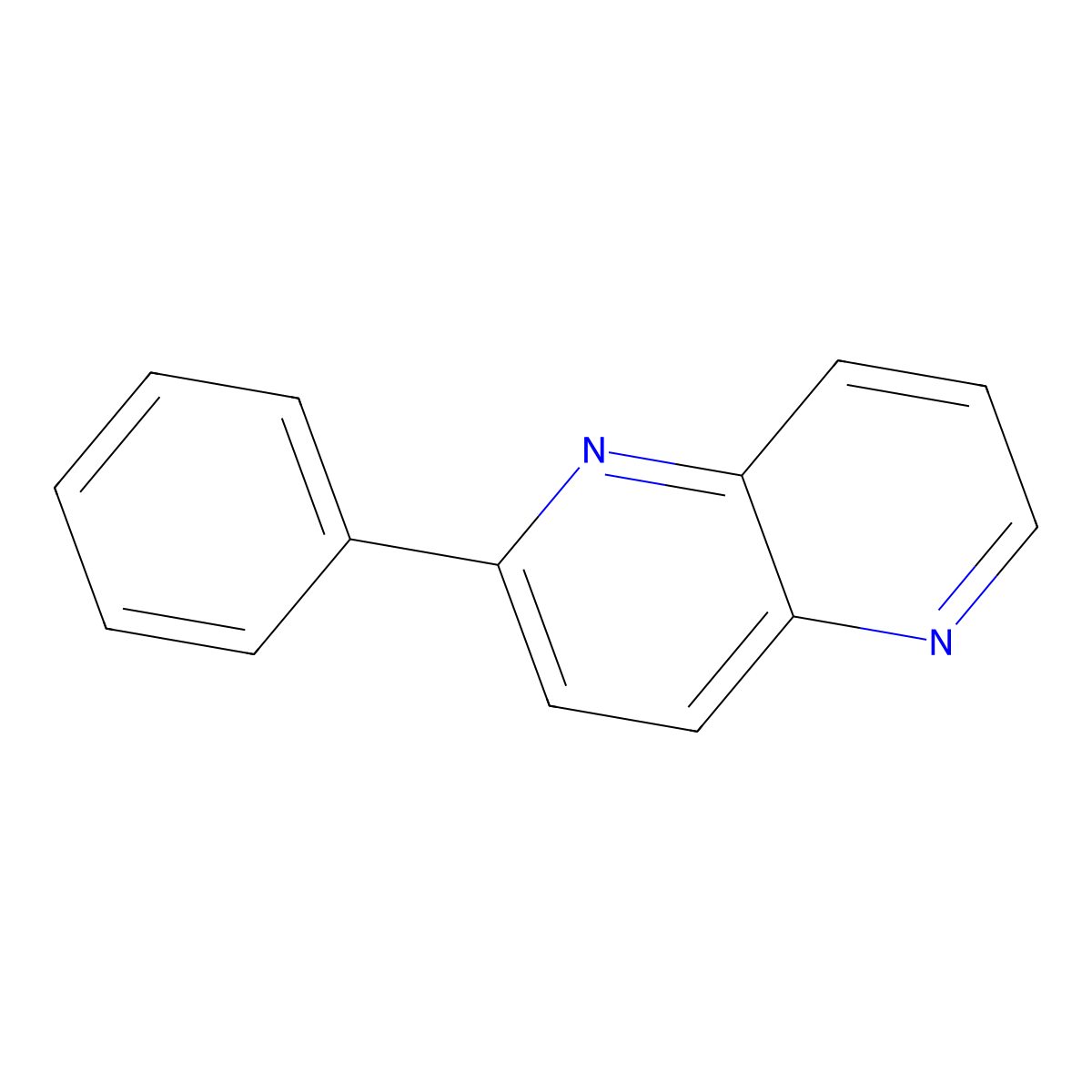 2-Phenyl-1,5-naphthyridine molecular structure, CAS 61327-59-1
