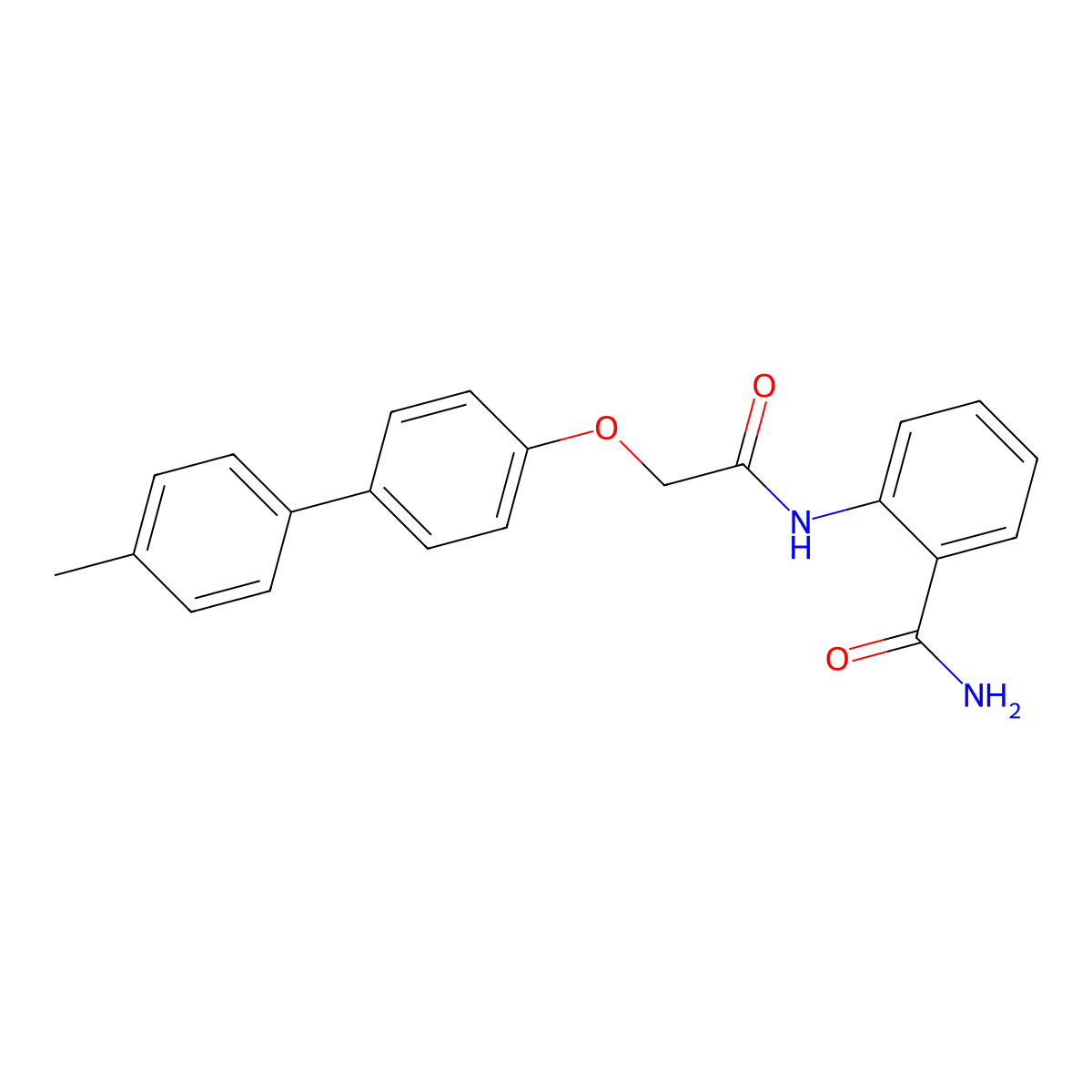 2-{2-[4-(4-Methylphenyl)phenoxy]acetylamino}benzamide molecular structure, CAS 6133-32-0