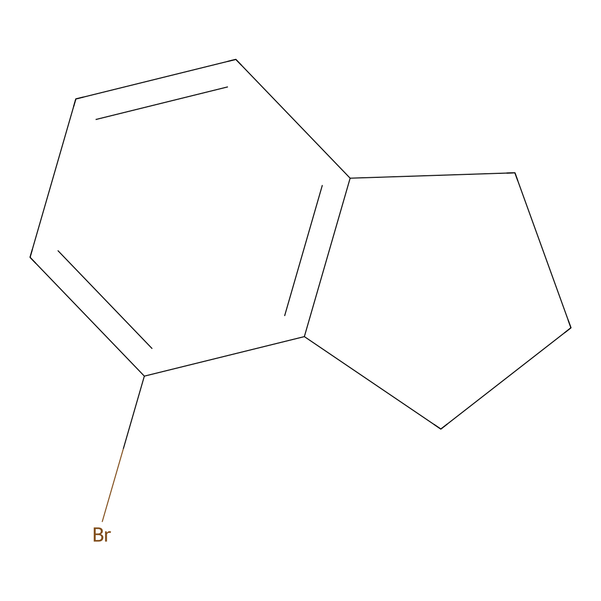 4-bromo-2,3-dihydro-1H-indene molecular structure, CAS 6134-53-8
