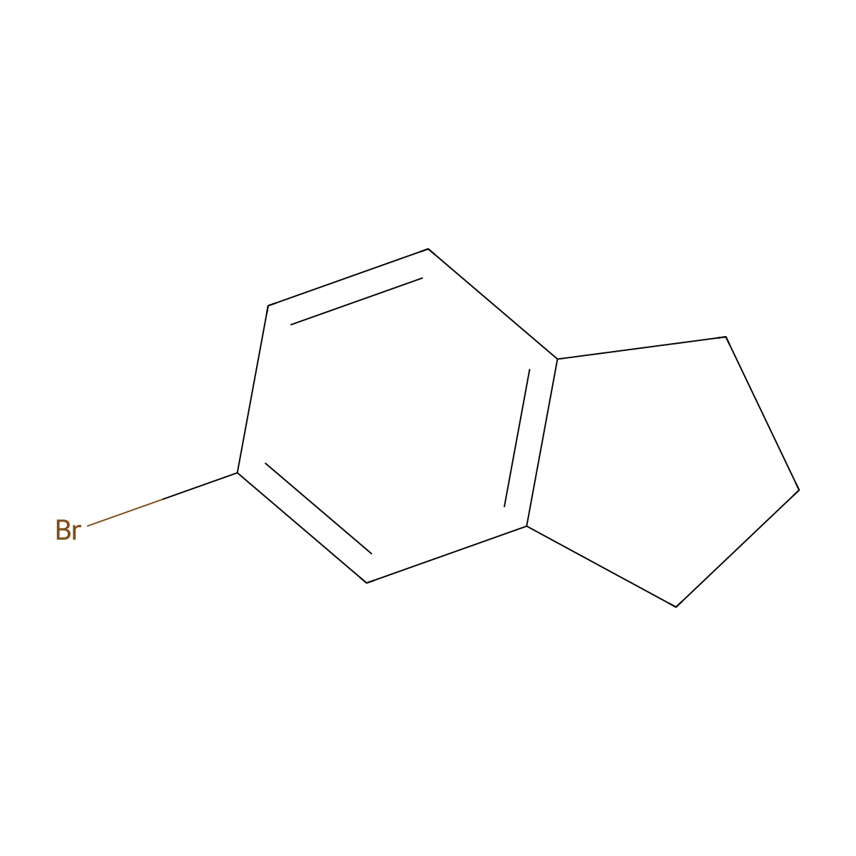 5-bromo-2,3-dihydro-1H-indene molecular structure, CAS 6134-54-9