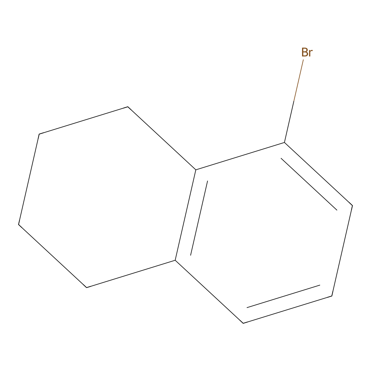 5-Bromo-1,2,3,4-tetrahydronaphthalene molecular structure, CAS 6134-55-0
