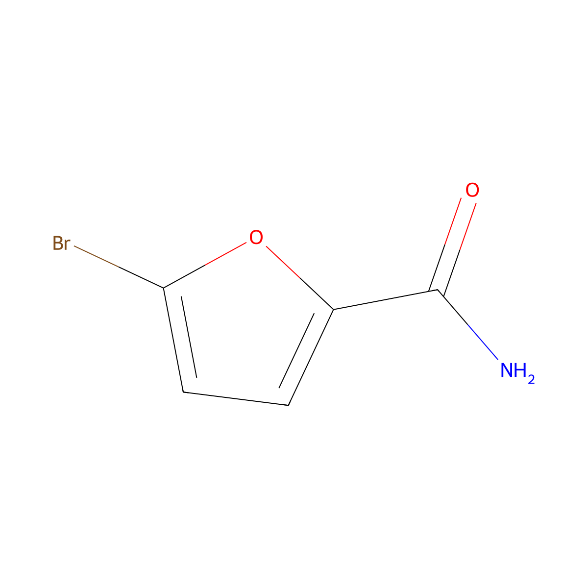 5-Bromofuran-2-carboxamide molecular structure, CAS 6134-61-8
