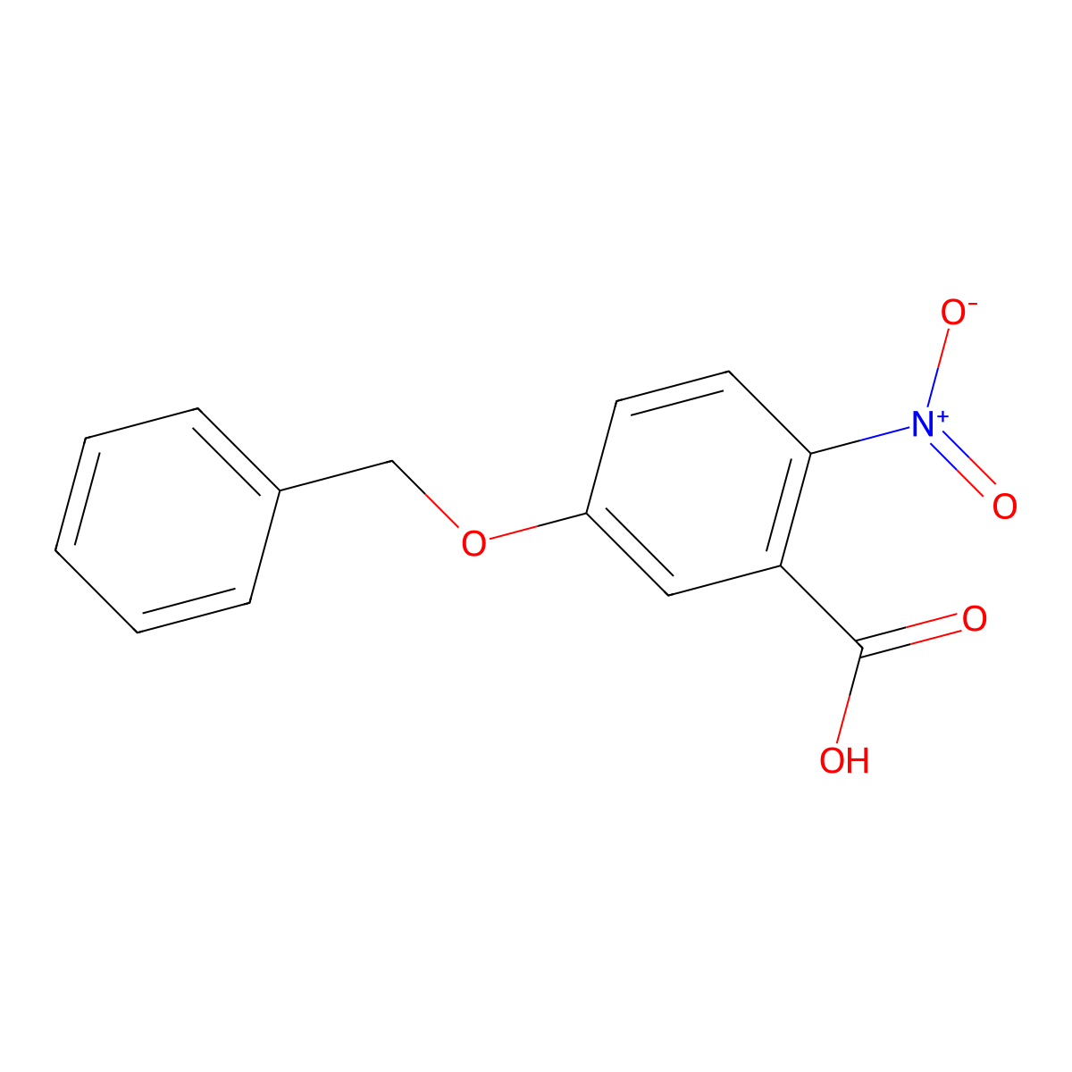 5-(Benzyloxy)-2-nitrobenzoic acid molecular structure, CAS 61340-15-6