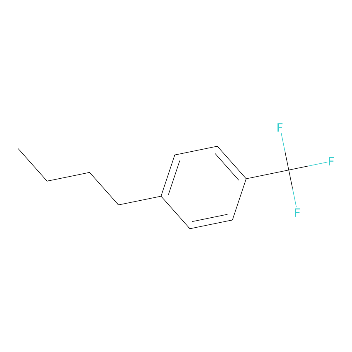 4-n-Butylbenzotrifluoride molecular structure, CAS 61342-04-9