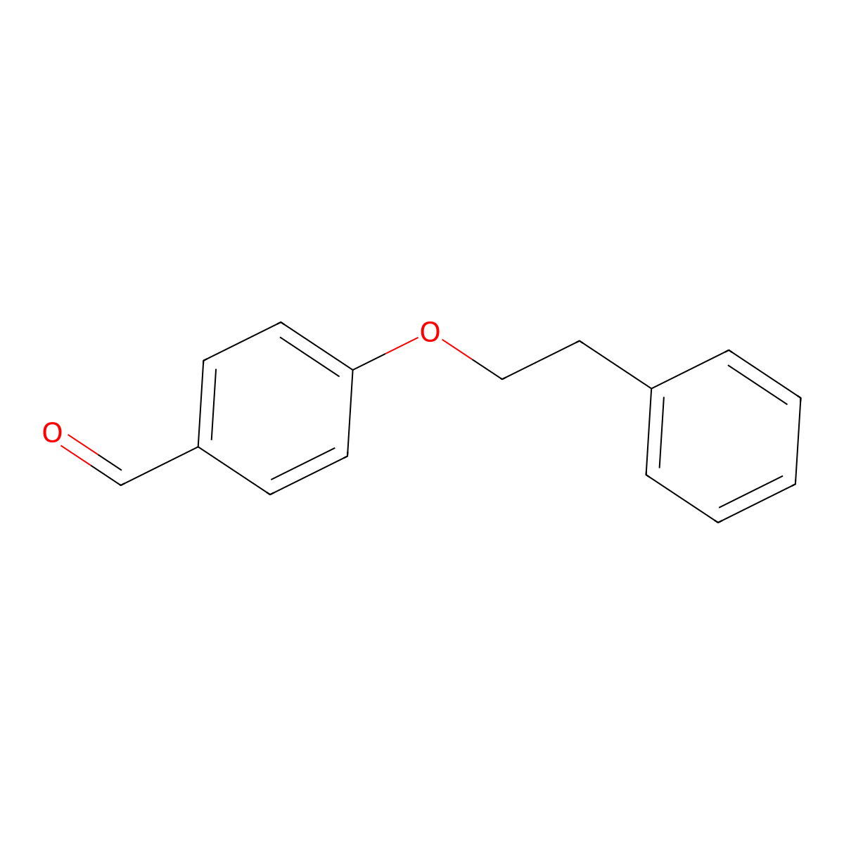 4-(2-Phenylethoxy)benzaldehyde molecular structure, CAS 61343-82-6