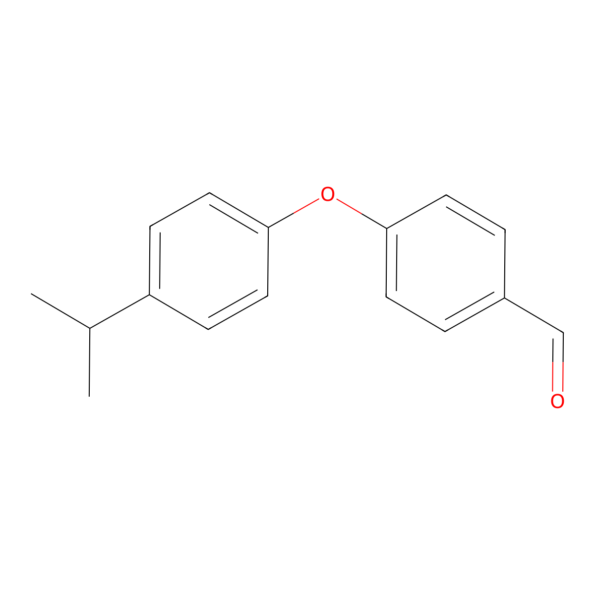 4-(4-Isopropylphenoxy)benzaldehyde molecular structure, CAS 61343-86-0