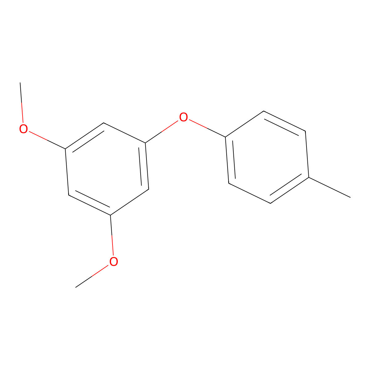 1,3-Dimethoxy-5-(4-methylphenoxy)benzene molecular structure, CAS 61343-97-3