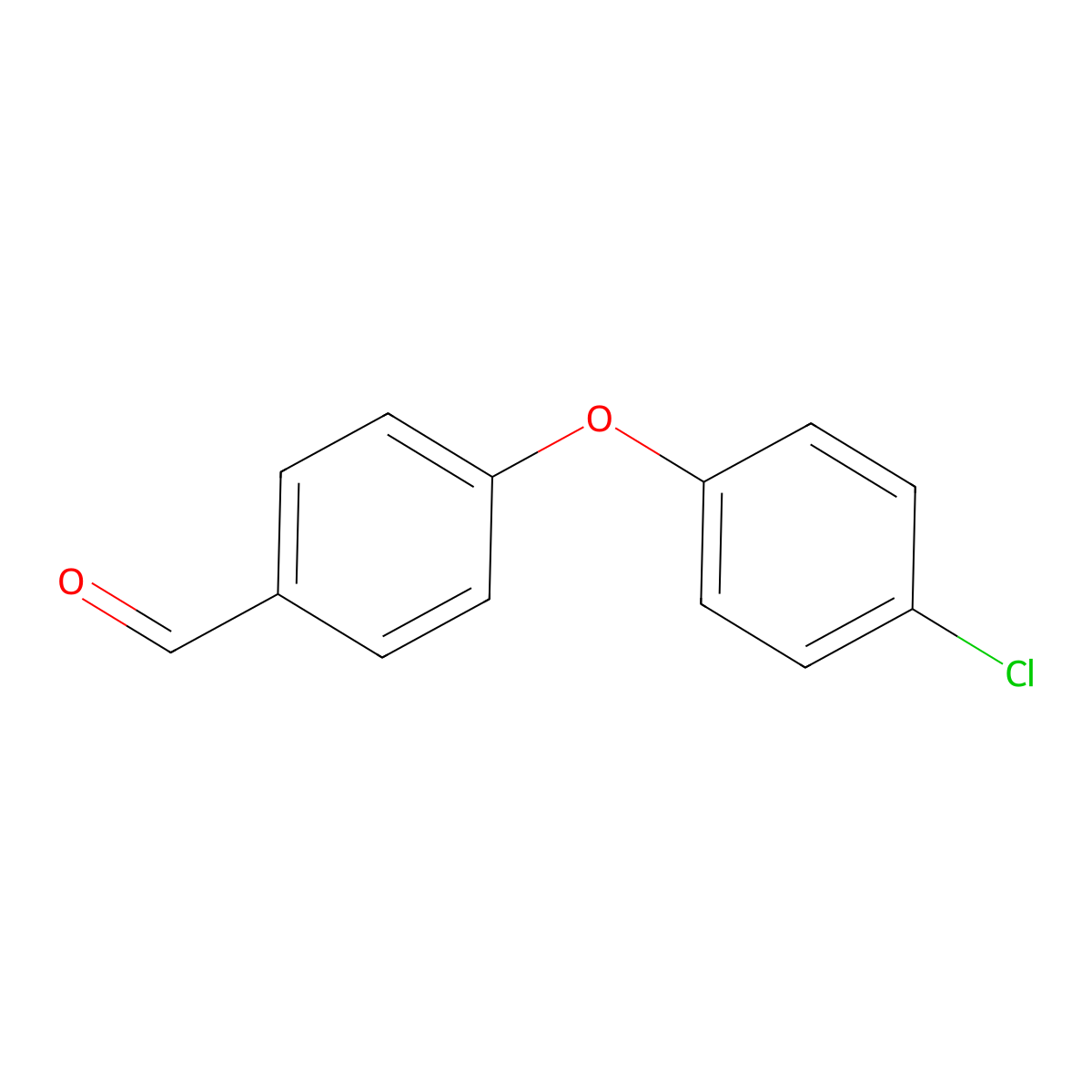4-(4-Chlorophenoxy)benzaldehyde molecular structure, CAS 61343-99-5