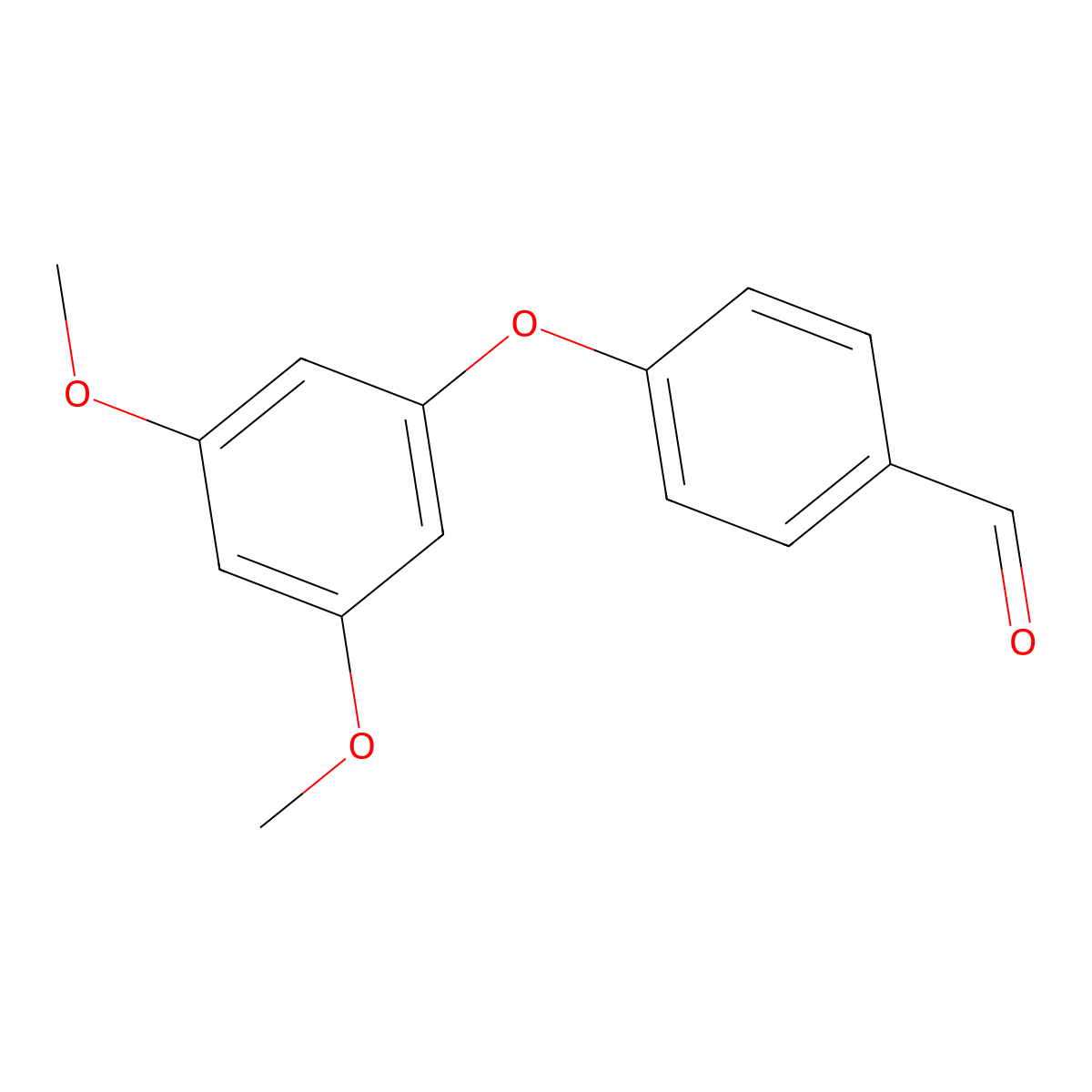 4-(3,5-Dimethoxyphenoxy)benzaldehyde molecular structure, CAS 61344-00-1
