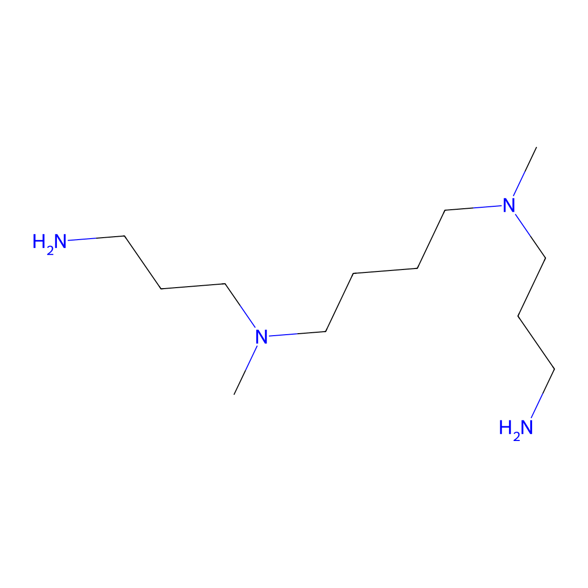 N~1~,N~4~-Bis(3-aminopropyl)-N~1~,N~4~-dimethylbutane-1,4-diamine molecular structure, CAS 61345-87-7