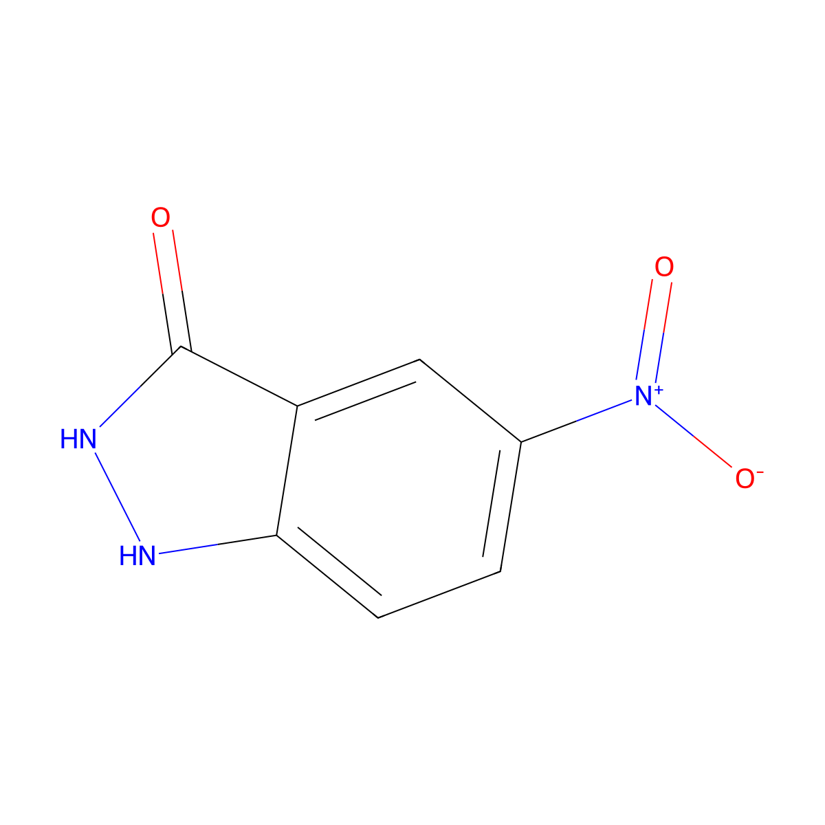 2,3-Dihydro-5-nitro-1H-indazol-3-one molecular structure, CAS 61346-19-8