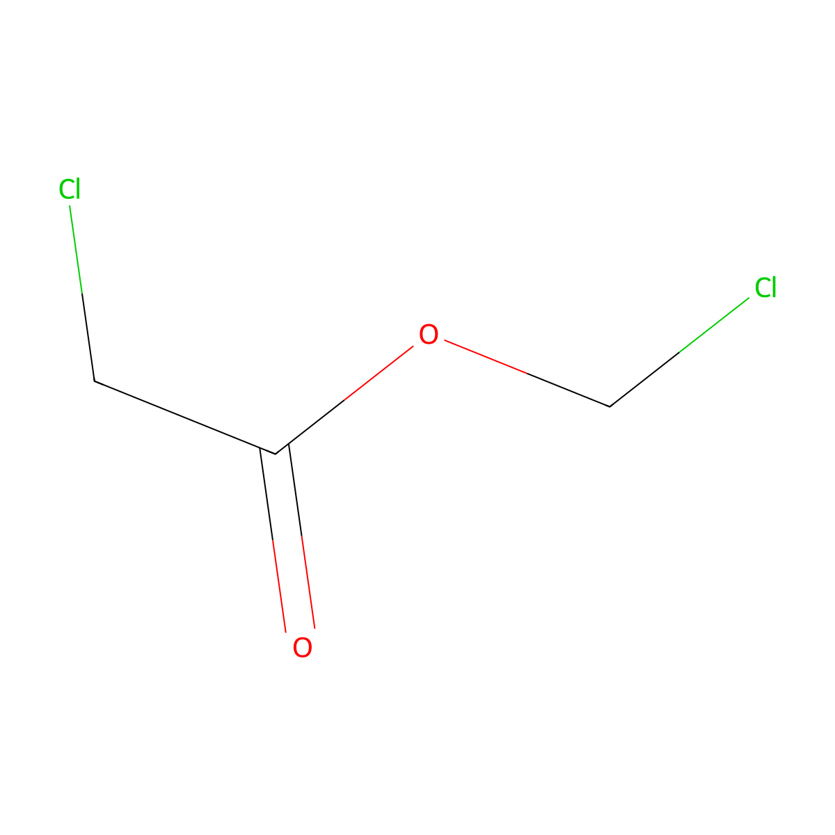 Chloromethyl 2-chloroacetate molecular structure, CAS 6135-23-5