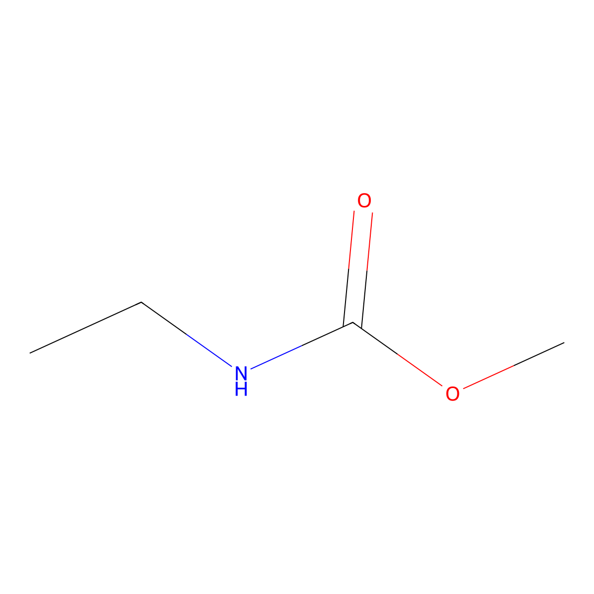 Methyl ethylcarbamate molecular structure, CAS 6135-31-5