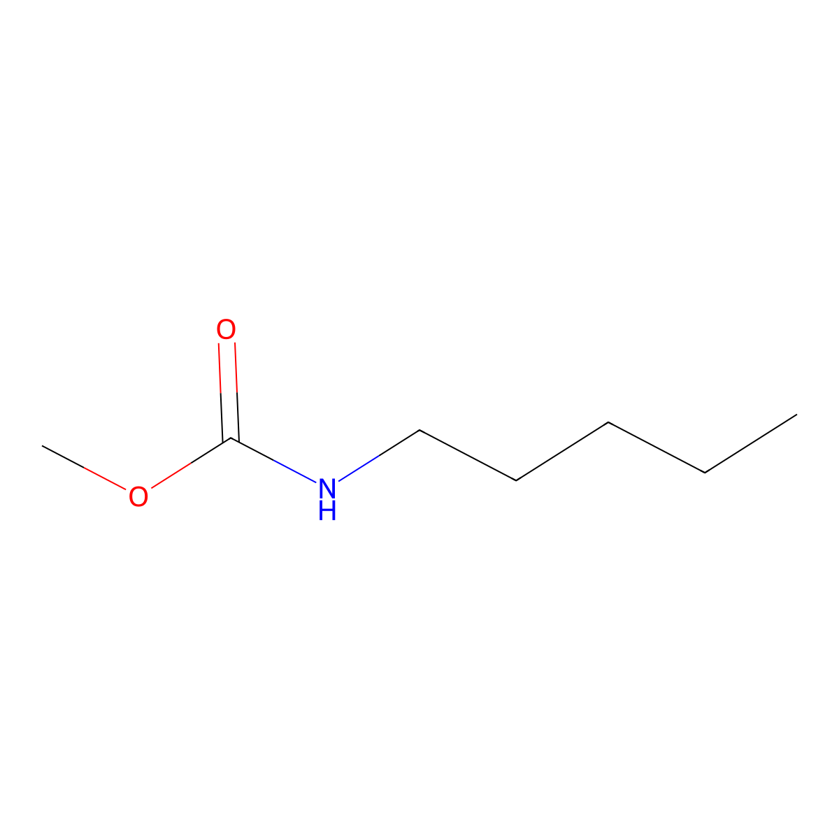 Methyl pentylcarbamate molecular structure, CAS 61357-27-5