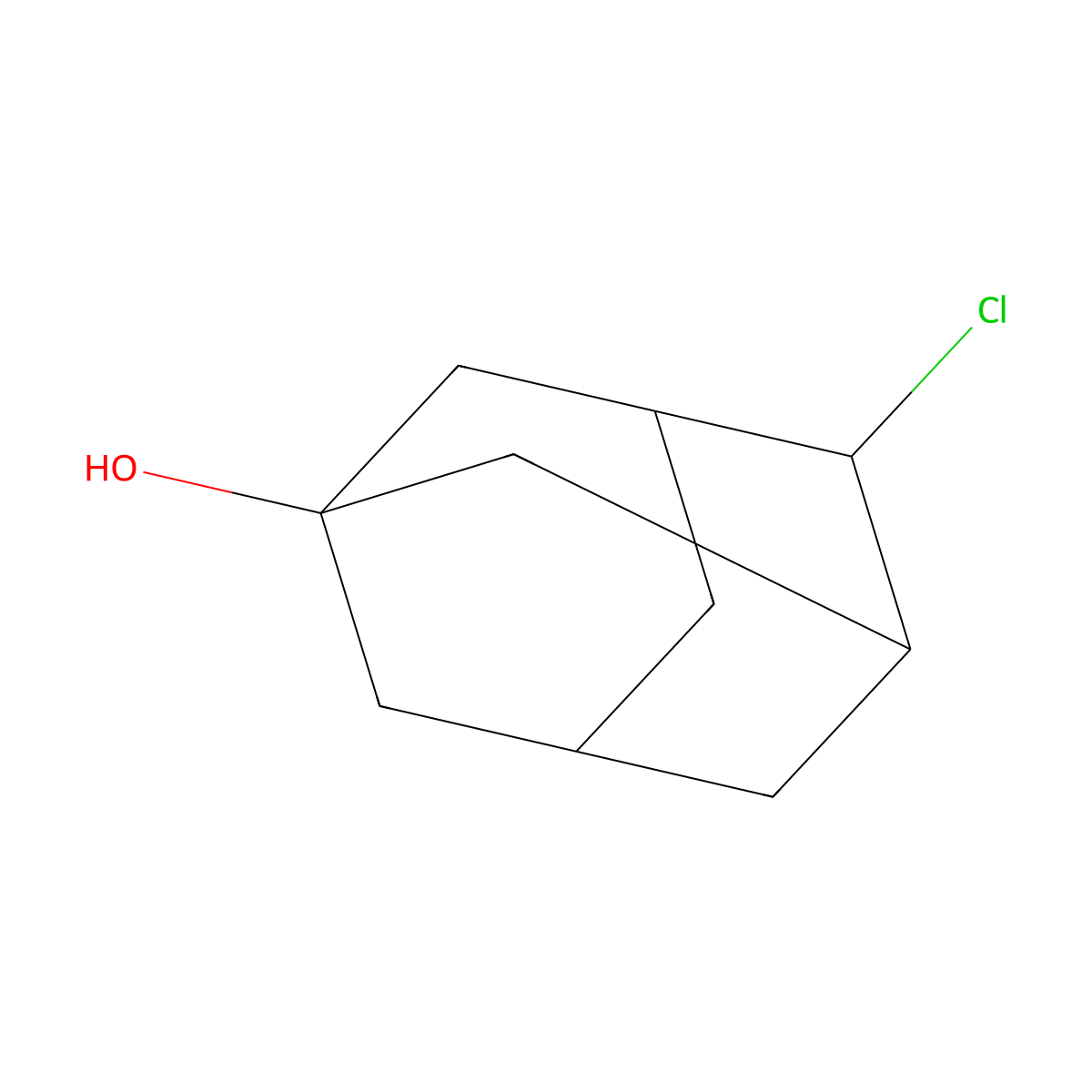 Adamantan-1-ol, 4-chloro- molecular structure, CAS 61357-37-7