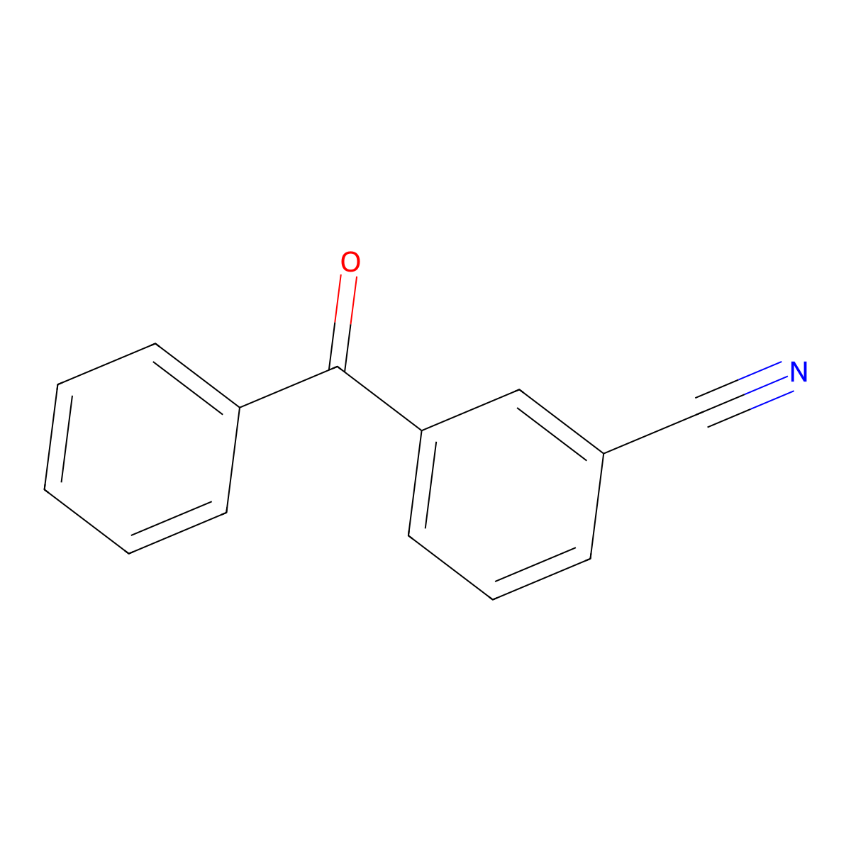 3-Benzoylbenzonitrile molecular structure, CAS 6136-62-5