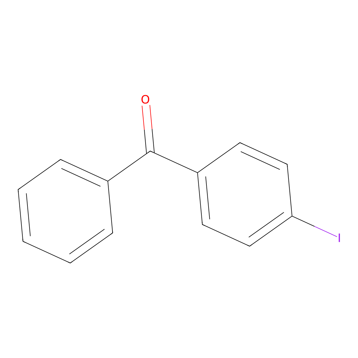 4-Iodobenzophenone molecular structure, CAS 6136-66-9
