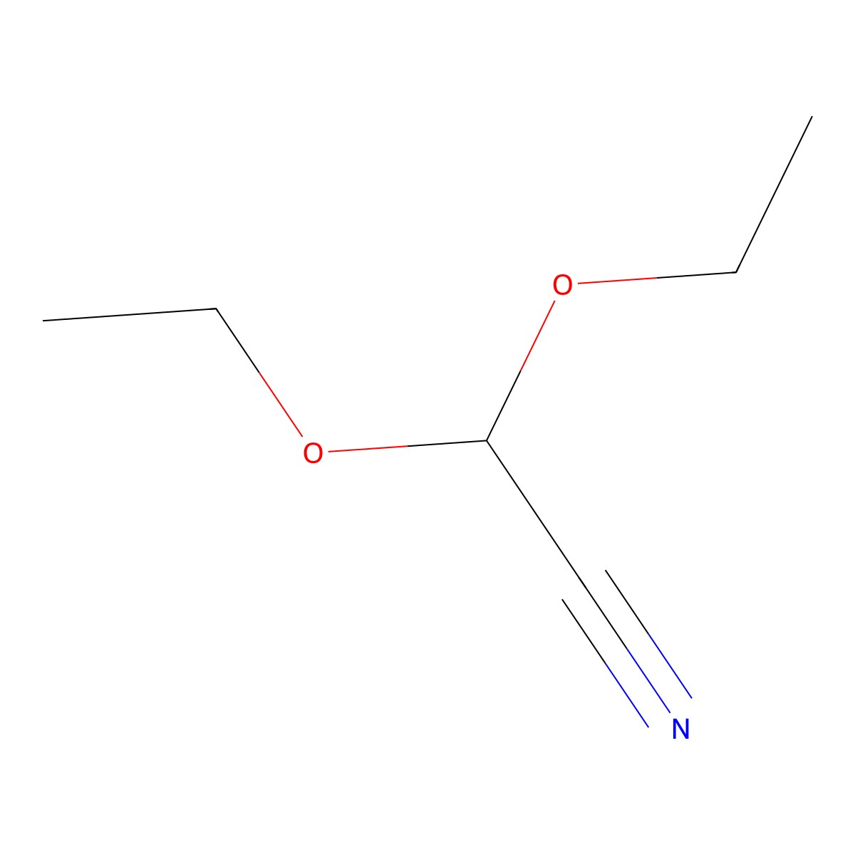 Acetonitrile, 2,2-diethoxy- molecular structure, CAS 6136-93-2