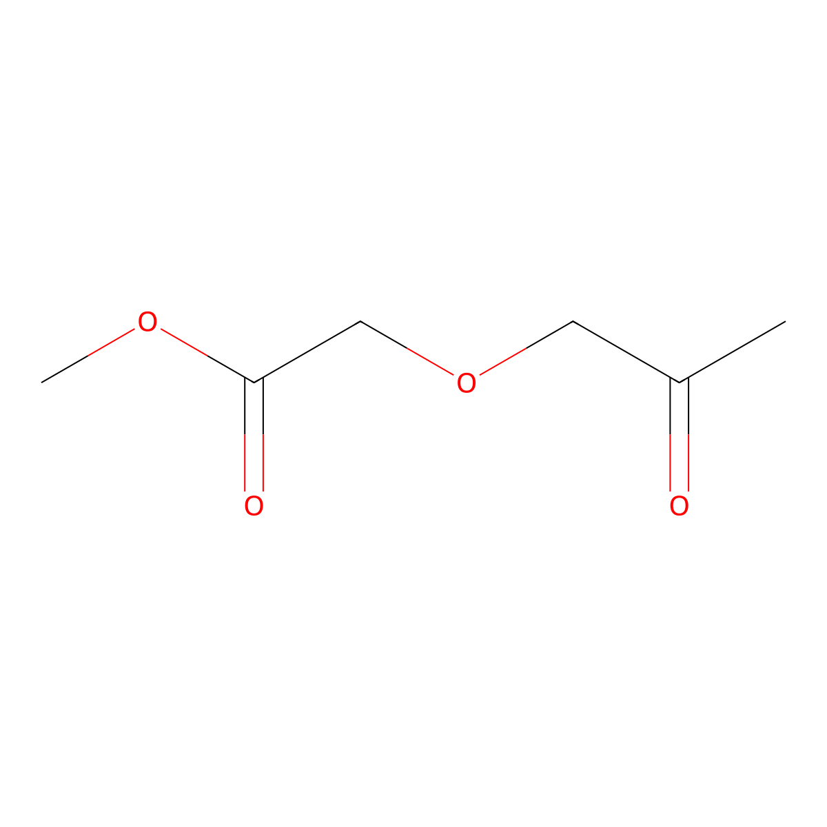 Methyl 2-(2-oxopropoxy)acetate molecular structure, CAS 61363-66-4