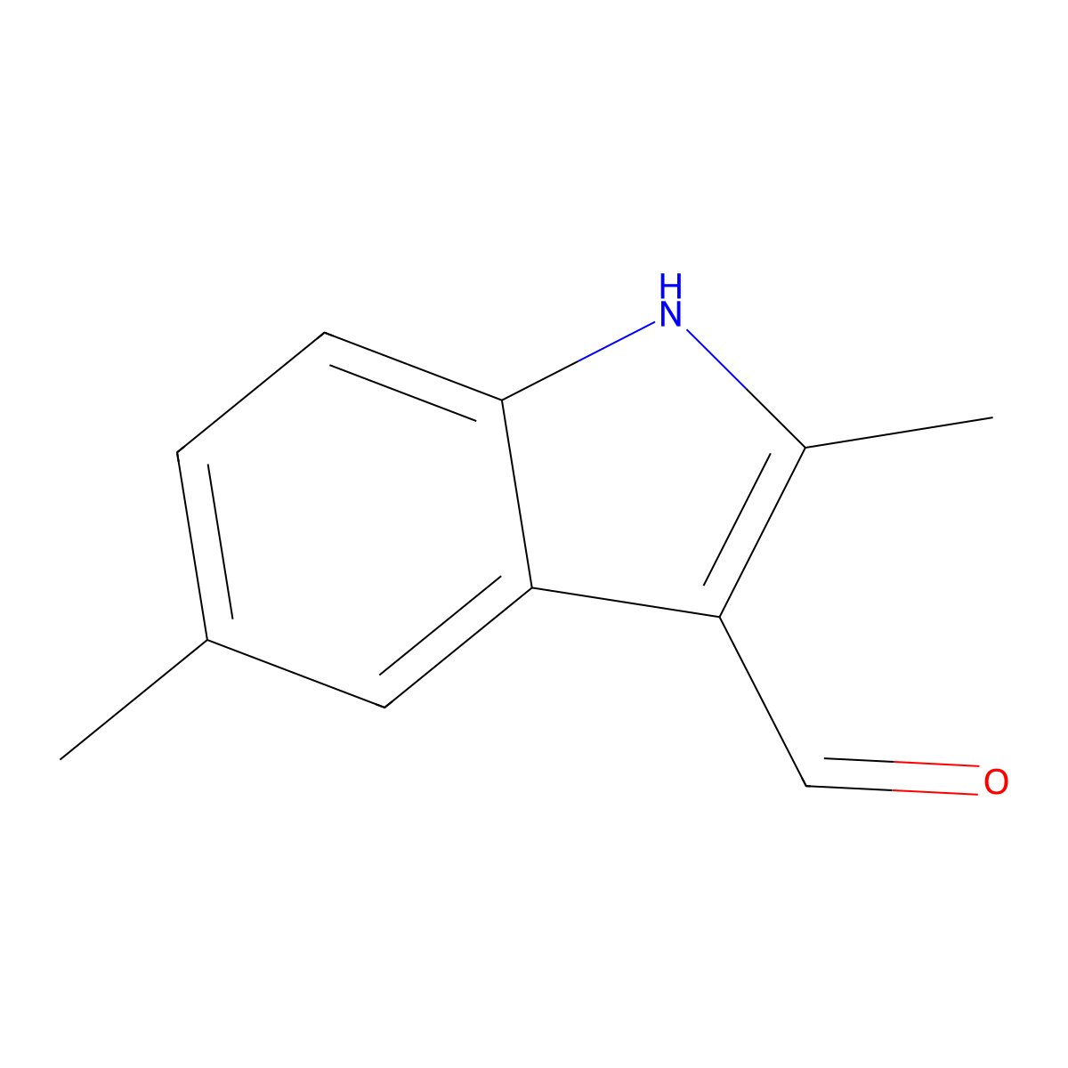 2,5-Dimethyl-1H-indole-3-carbaldehyde molecular structure, CAS 61364-25-8