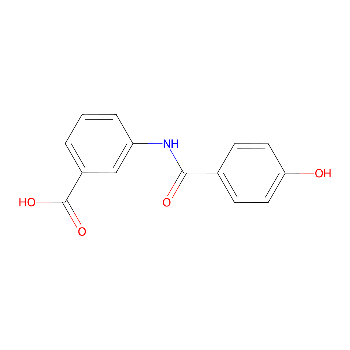 Benzoic acid, 3-[(4-hydroxybenzoyl)amino]-(9CI) molecular structure, CAS 613653-40-0