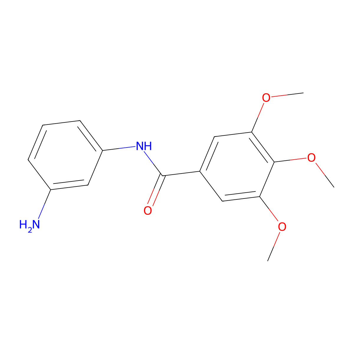 N-(3-aminophenyl)-3,4,5-trimethoxybenzamide molecular structure, CAS 613656-91-0